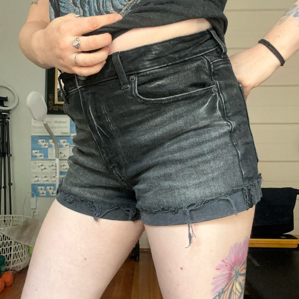 American Eagle Outfitters Black Jean Shorts